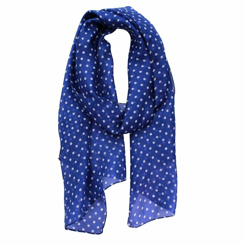 Spot Hand Printed Pure Silk Scarf - Concepts Kart